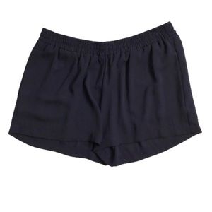 Charles Porter Navy Mid Rise Elastic Waist Shorts Medium